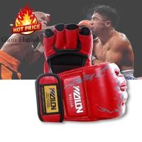 ราคา [ สีแดง ] Gion - WOLON นวมซ้อมมวยแบบตัดปลายนิ้ว นวมชกมวย นวมต่อยมวย นวมซ้อมมวย นวมมวยไทย (8779080947)