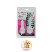 ราคา Cleartix (1 แผง) ยาหยดกำจัดเห็บหมัด หยอดเห็บหมัด แมว (2080029857)
