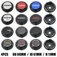ราคา 4ตัว ฝาครอบดุมล้อ 68มม ฝาครอบล้อ RAYS ขอบ VOLK Racing สติ๊กเกอร์ ฝาครอบดุมล้อรถเก๋ง (24792302904)