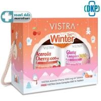 ราคา Vistra Winter Gift Set ประกอบด้วย ( Vistra Acerola Cherry 45 เม็ด + Vistra Gluta Complex 800 14 เม็ด ) [DKP] (29071210407)