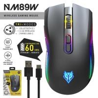 ราคา เมาส์เกมมิ่งไร้สาย NUBWO รุ่น NM-89W Wireless Gaming Mouse USB Wireless ,Bluetooth 5.1 มีไฟ RGB ปรับ DPI ได้ (NM89W) (25368292579)