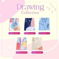 ราคา RINA Tote - กระเป๋าผ้า แคนวาส ลายวาด มีซับใน กระเป๋าช่องเล็ก (26666490480)
