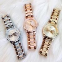 ราคา แท้100%นาฬืกา COACH women's grand analog gold watch (28mm.) (29112195607)