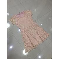 ราคา ชุดเดรสลูกไม้สาวอวบ สีครีมไข่ไก่ (8967680152)