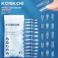 ราคา # ANTH # Matte Press On Nail Tips Soft Full Cover เล็บปลอมโลงศพแคปซูลเล็บปลอม American Gel X Capsule Nail Extension Art. (41219287290)