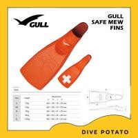ราคา Gull Safe Mew Full Foot Fins ฟินดำน้ำ ยี่ห้อ gull รุ่น Safe Mew แบบ fullfoot (18971012361)