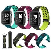 ราคา สายนาฬิกาข้อมือซิลิโคนสําหรับ apple watch series 4/3/2/1 38 มม 42 มม 40 มม 44 มม (1700000136)