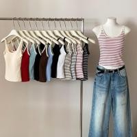 ราคา เสื้อครอปสายเดี่ยว มีฟองน้ำ บราสายเดี่ยวครึ่งตัว ไร้ขอบ (26514671598)
