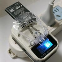 ราคา ที่ชาร์จแบตแบบหนีบ ที่คีบแบต แท่นชาร์จแบบคีบ ที่ชาร์จแบตมือถือ ที่ชาร์จแบต ขาพับได้ มีไฟบอกสถานะ ใช้ง่ายพกพาสดวก\ (19774392145)