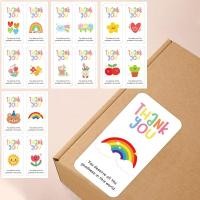 ราคา Sticker ข้อความ Thank you ขนาด 6cm. x 3cm. 20 ดวง / 100 ดวง [ ST22-ST25 ] (50950674703)