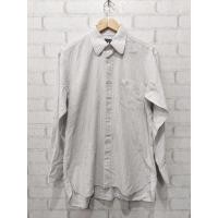 ราคา Burberry London เสื้อเชิ้ตแขนยาวลายทางผู้ชาย (ของแท้มือสอง) อก 42" ยาว 29.5" (45601206498)