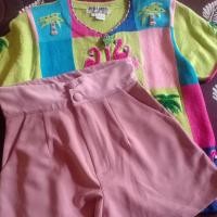 ราคา เสื้อไหมพรม ปักนกฟามิงโก้+กางเกงขาสั้น (3292015281)