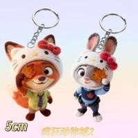 ราคา Crazy Animal Peripheral Cartoon Judy Cute Link Nick Couple Acrylic Backpack พวงกุญแจจี้ของขวัญ (49852417872)