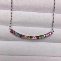 ราคา สร้อยคอไซโก้ 925 ออกแบบลายกระดูก ตกแต่งด้วยทัวร์มาลีนธรรมชาติและคริสตัล โดดเด่นด้วยสไตล์ยิ้มไฟ (48303366470)