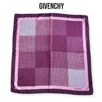 ราคา Givenchy ผ้าพันคอผ้าไหมพิมพ์ลายกราฟิกสีชมพูแดง (41359331677)