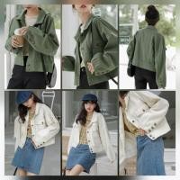 ราคา แจ๊คเก็ตยีนส์ เสื้อคลุมยีนส์ สไตล์เกาหลี ฤดูใบไม้ร่วงเรียบๆมีสไตล์ 2022 (15313801857)