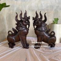ราคา สิงห์ไม้ สิงห์ไม้แกะสลัก(สีโอ๊ค) (9577157366)