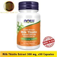 ราคา NOW Supplements, Silymarin Milk Thistle Extract 300 mg with Artichoke and Dandelion, Double Strength, Supports Liver Fun (29102308871)
