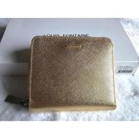 ราคา (ลดราคา) กระเป๋าสตางค์ Louis Fontaine ทองเมทาลิก ใหม่ แท้ (25788673875)