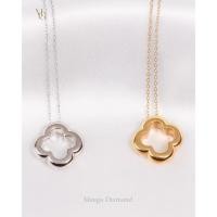 ราคา สร้อยคอรุ่น Lucky Curve Necklace / Sterling Silver 92.5 / MEEGA DIAMOND (55204699780)