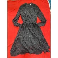 ราคา เดรสดำลายลูกไม้ทั้งตัวแขนยาวกระโปรงยาวฟรีไซร์ (20986670584)