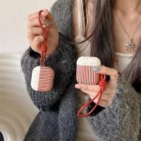 ราคา เคสหูฟัง IMD สําหรับ AirPods 4 [2024] AirPods Pro2 Pro 3 2 1 Apple Wireless EarPods Protector สีแดงพร้อมโซ่ (27523153307)