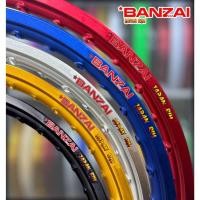 ราคา BANZAI ล้อBansai ราคาต่อ 1 คู่ ขอบล้อบันไซ1.4 ขอบ17ขอบเรียบ มีหลายสีให้เลือก BANZAI JAPAN RIM (53803040744)