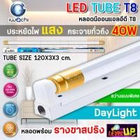 ราคา IWACHI หลอดนีออน หลอดไฟนีออนพร้อมรางขาสปริง LED T8 40W ขั้วสีทอง หลอดไฟ led แบบยาว ชุดหลอดไฟ LED 40 วัตต์ แสงสีขาว (18875129509)