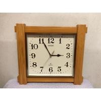 ราคา citizen Quartz กรอบไม้แท้ นาฬิกาแขวนผนังมือสองญี่ปุ่น (24779709007)