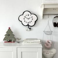 ราคา นาฬิกาแขวนแกะห้องนั่งเล่นห้องเด็กตกแต่งบ้านนาฬิกาแขวนสไตล์โมเดิร์นเรียบง่าย (40761760155)