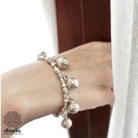 ราคา สร้อยข้อมือเม็ดกระพรวนเงินแท้ สีเสียง ร้านเฮือนเงินจังหวัดน่าน (43102284815)