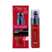 ราคา Loreal ลอรีอัล รีไวทัลลิฟท์ ทริปเปิล แอคชั่น รีนิววิ่ง แอนไท-เอจจิ้ง เซรั่มบำรุงผิวหน้า 30 มล. (9509490608)