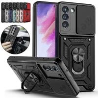 ราคา เคสโทรศัพท์มือถือแบบแข็ง กันกระแทก พร้อมแหวนขาตั้งโลหะ สําหรับ Samsung Galaxy S21Fe S21Fe S20Fe S20Fe 4G 5G S21 S22 Ultra Plus 5G (15134991841)