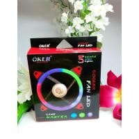 ราคา พัดลมเคสคอมพิวเตอร์ OKER รุ่น G1225 มีไฟ LED 5 สี (3247625347)