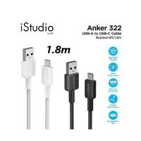 ราคา ANKER 322 POWERLINE สายชาร์จ USB-A to USB-C 1.8M FAST CHARGING (6FT BRAIDED) (21793514754)