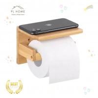 ราคา PL24 พร้อมส่ง ที่แขวนทิชชู่ ติดผนัง ที่ใส่กระดาษทิชชู่ พร้อมชั้นวางของในห้องน้ำ ทำจากไม้ยางพาราเกรดA (21886080597)