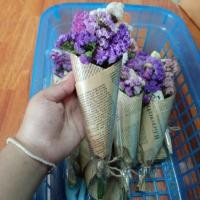 ราคา ช่อดอกไม้ปัจฉิม ช่อดอกไม้แห้งดอกไม้รับปริญญา10ช่อแถม1ช่อ (3482405483)