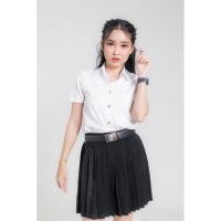 ราคา ส่งต่อ กระโปรงนักศึกษา ความยาว 16 เอวยางยืดก่อนยืด 24 (27688320926)