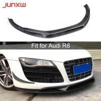 ราคา Carbon Fiber Front Bumper Lip Spoiler Chin Splitters for Audi R8 V8 V10 2008 - 2015 Car Styling (51602477491)
