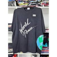 ราคา เสื้อ World Peace ตะเข็บเดี่ยวทั้งตัว ผ้า50/50 (2XL) ป้าย HANES Made in U.S.A. (57704681166)