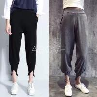 ราคา กางเกง Jogger ไหมพรมทรงเอวสูง (98762739)