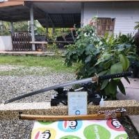 ราคา ดาบซามูไร คาตานะ เหล็กดามัสกัส(ตีทบพิเศษ) มาพร้อมใบรับประกันใบดาบกล่องบุพผาและน้ำยารักษาใบดาบ (19356874911)