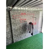 ราคา ราวแขวนผ้าติดผนังท่อเหล็กประปา มีขนาดยาวตั้งแต่ 1.5 เมตร จนถึง 3 เมตร ทำด้วยท่อเหล็กประปา 6 หุน(3/4 นิ้ว) (19375748130)