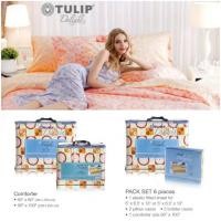 ราคา ชุดเครื่องนอน ผ้าปูพร้อมนวม ผ้านวม ทิวลิป ดีไลท์/Tulip delight (20294475495)