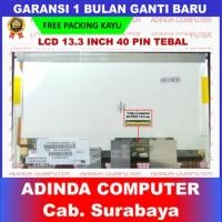 ราคา LCD LED HP Compaq CQ32 CQ35 CQ36 CQ325 13.3 13 นิ้ว 40 Pin 40pin หนา HD ไม่มีวงเล็บหู Bolt (46151787501)