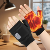 ราคา ถุงมือไฟฟ้าอุ่นครึ่งนิ้วแบบสัมผัสชาร์จได้, เหมาะสําหรับการปั่นจักรยานกลางแจ้ง ตกปลา เก็บความอบอุ่น ปรับอุณหภูมิได้ ทนความเย็น (45050231532)