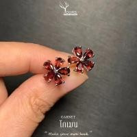 ราคา ต่างหูพลอยแท้ " โกเมน " ต่างหูเงินแท้ ตุ้มหูพลอยแท้ ตุ้มหูเงินแท้ Garnet (29678651652)