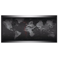 ราคา mousepads 80 x 30 cm. แผ่นรองเม้าส์ ขนาดใหญ่ ใช้งานดี ลายแผนที่โลก (6234591388)