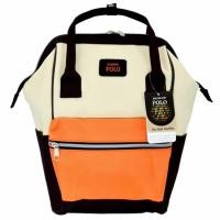 ราคา Romar Polo กระเป๋าเป้สไตล์ญี่ปุ่น Rucksack Code 2503 Brown (Orange/Cream) ส่งฟรี Kerry (446108610)