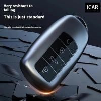 ราคา 2025 ไทเทเนียมสีเทาสําหรับ Chery Tiggo 8 PRO / PRO MAX / OMODA 5C / 7 PRO MAX รีโมทสมาร์ทกุญแจรถ Fob ผู้ถืออุปกรณ์เสริม (47853590390)